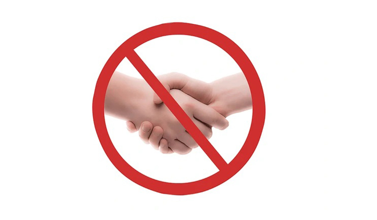 ban handshakes